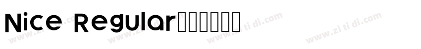 Nice Regular字体字体转换